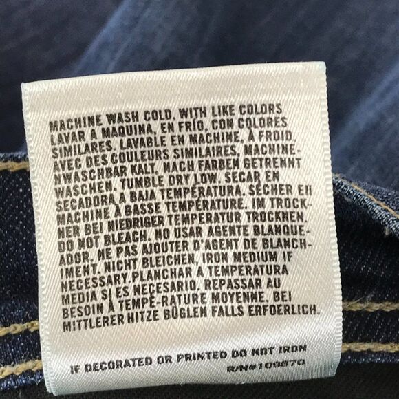 Citizens of Humanity Ava #142 Straight Leg Jeans Size 26 Low Rise Dark Wash - Picture 16 of 16